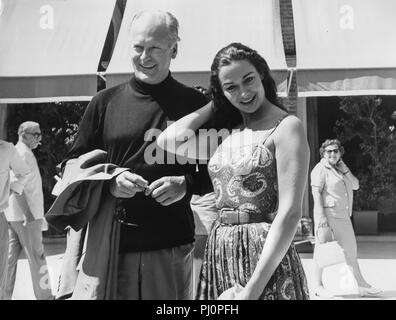 Curd jurgens, Simone boucheron, Rome 1960 Banque D'Images