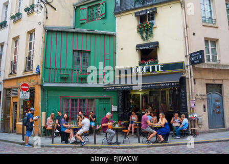 Odette, cafe boulangerie, Rue Galande, Quartier Latin, Paris, France Banque D'Images