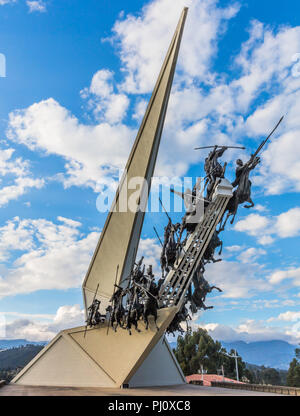 Pantano de Vargas memorial Paipa Boyaca Colombie en Amérique du Sud Banque D'Images