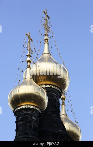 Église orthodoxe russe Alexandre Nevski à Copenhague, Danemark Banque D'Images