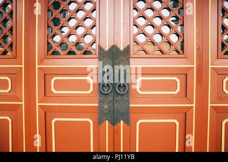Old vintage style chinois à Taiwan de porte Banque D'Images