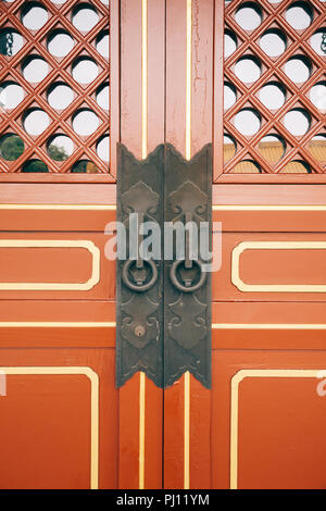 Old vintage style chinois à Taiwan de porte Banque D'Images