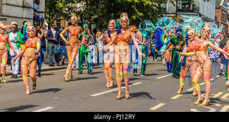 Vue à Notting Hill Carnival in London Banque D'Images