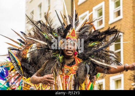 Vue à Notting Hill Carnival in London Banque D'Images