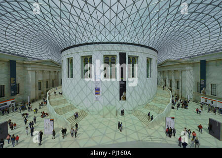 Exceptionnel quartier du Lichthof, British Museum, Great Russell Street, Bloomsbury, Londres, Grossbritannien Banque D'Images