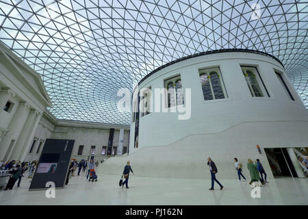 Exceptionnel quartier du Lichthof, British Museum, Great Russell Street, Bloomsbury, Londres, Grossbritannien Banque D'Images