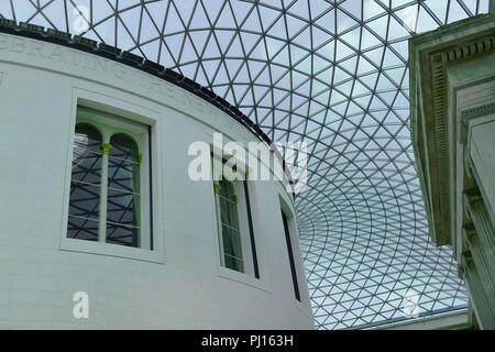 Exceptionnel quartier du Lichthof, British Museum, Great Russell Street, Bloomsbury, Londres, Grossbritannien Banque D'Images