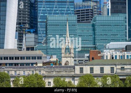 Geschaeftshaeuser, Lower Thames Street, du quartier financier, Londres, Angleterre, Grossbritannien Banque D'Images