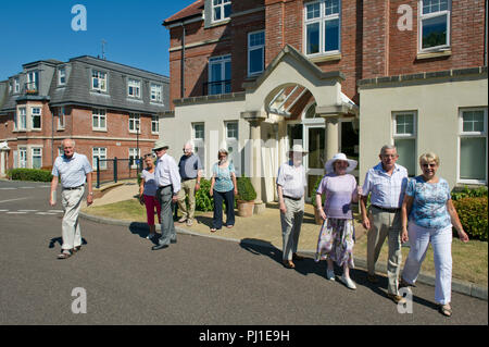 Blagdon Village, Taunton, Somerset, UK, une communauté de retraite exclusif. Banque D'Images