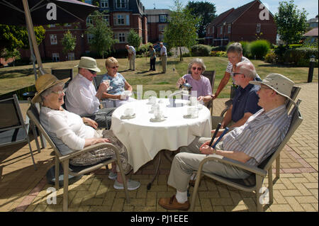 Blagdon Village, Taunton, Somerset, UK, une communauté de retraite exclusif. Banque D'Images