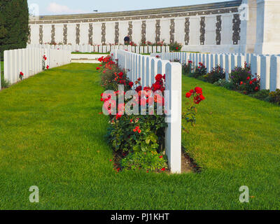 Cimetière de Tyne Cot France Banque D'Images