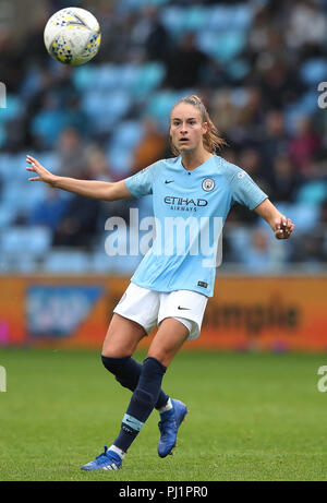 Manchester City Women's Tessa Wullaert pendant l'Pneus Continental Cup, un groupe de comparaison du Nord à l'Academy Stadium, Manchester Banque D'Images