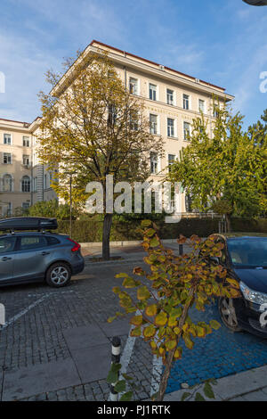 SOFIA, BULGARIE - 7 novembre, 2017 : Faculté de pharmacie UM dans ville de Sofia, Bulgarie Banque D'Images