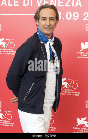 Venise, Italie. 09Th Nov, 2018. Alexandre Desplat au cours de la 'Les Soeurs Frères' photocall au 75e Festival International du Film de Venise au Palazzo del Casino sur Septembre 02, 2018 à Venise, Italie | Verwendung weltweit Credit : dpa/Alamy Live News Banque D'Images