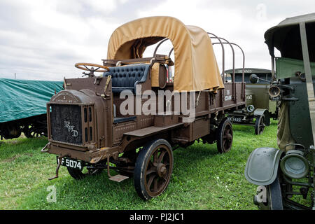 US Army Model B trois tonnes et par les quatre roues motrices auto Company Wisconsin vers 1916 Banque D'Images