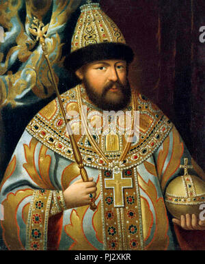 Le Tsar Alexis Ier de Russie - Aleksey Mikhaïlovitch Romanov, le second Tsar de Russie de la maison des Romanov (1645 - 1676) Banque D'Images