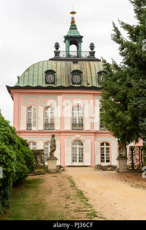 MORITZBURG, ALLEMAGNE - le 21 août : Château de Moritzburg, faisan dans Germnay le 21 août 2018. Le château baroque construit au 18ème siècle par Banque D'Images