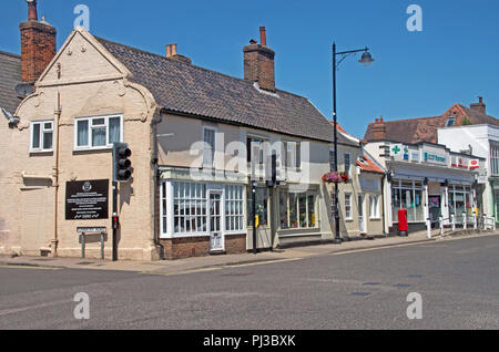 Commerces de Village leiston High Street Suffolk Banque D'Images