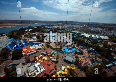 Vue aérienne de Sea World, San Diego, Californie, États-Unis d'Amérique Banque D'Images