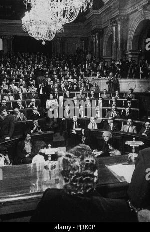 Parlement catalan, 1980. Emplacement : PARLAMENTO DE CATALUÑA. Banque D'Images