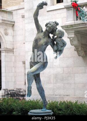 Bacchante et infantile Faun (copie) par William Frederick MacMonnies, Banque D'Images