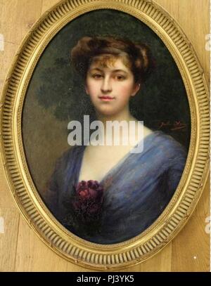 Portrait de femme - Aviat. Banque D'Images