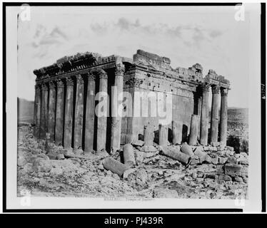Baalbec. Temple de Jupiter - P. Bergheim. Banque D'Images