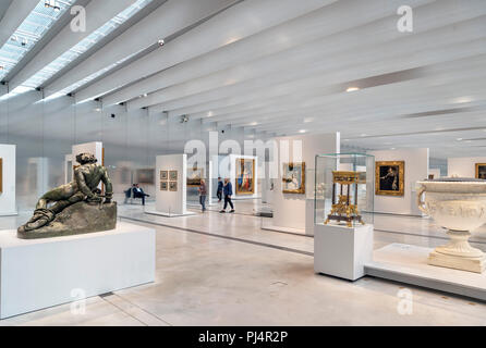 La Galerie du temps dans le musée du Louvre-Lens, Lens, Pas de Calais, Nord de la France Banque D'Images