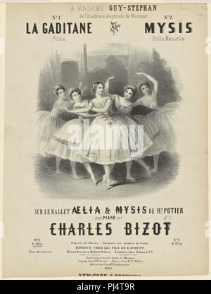 Ballet et d'opéra d'images sur la musique du 19e siècle couvre Banque D'Images