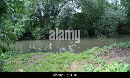 River Leam, Warwickshire Banque D'Images