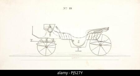 Calèche 1850-1900. Banque D'Images