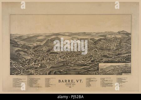 Barre, Vermont), (la ville de granit) Banque D'Images