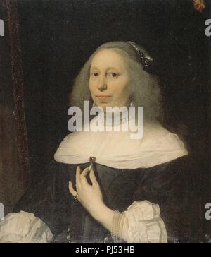 Bartholomeus van der Helst - Portrait de Wilhelmina van Bronckhorst. Banque D'Images