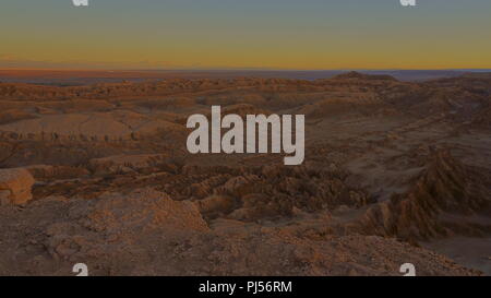 Valle de la luna, San Pedro de Atacama, Chili Banque D'Images