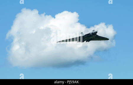 Flying Vulcan Affichage à l'aéroport de Manchester, Barton Banque D'Images