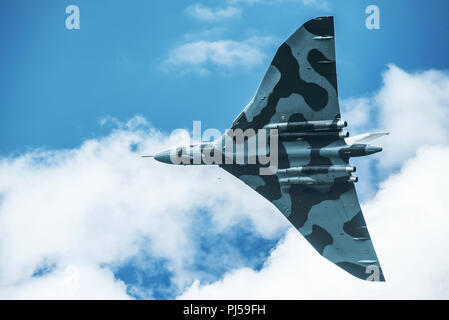 Flying Vulcan Affichage à l'aéroport de Manchester, Barton Banque D'Images