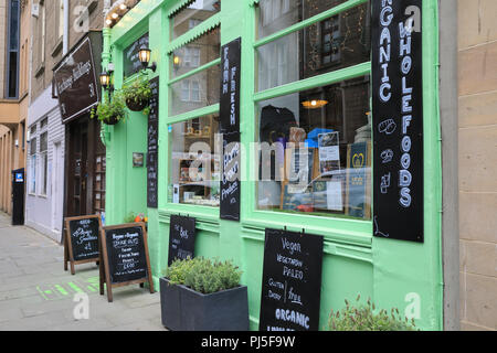 Espace du cœur Les aliments entiers sur l'échange, dans le centre de Dundee, la "Ville de la découverte", en Ecosse, Royaume-Uni Banque D'Images