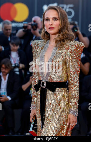 Venise, Italie. 08Th Nov, 2018. Natalie Portman assiste à la lux' premiere pendant le 75e Festival du Film de Venise au Palazzo del Cinema sur Septembre 04, 2018 à Venise, Italie. Crédit : John Rasimus/Media Punch ***France, Suède, Norvège, Finlande, USA, Denark, la République tchèque, l'Amérique du Sud seulement***/Alamy Live News Banque D'Images