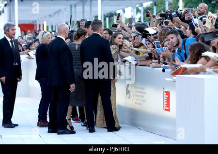 Natalie Portman assister à la lux' première mondiale au 75e Festival International du Film de Venise au Palazzo del Cinema sur Septembre 04, 20189 à Venise, Italie. Banque D'Images