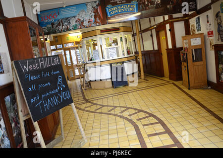 Funiculaire West Hill Lift Hastings, Royaume-Uni Banque D'Images