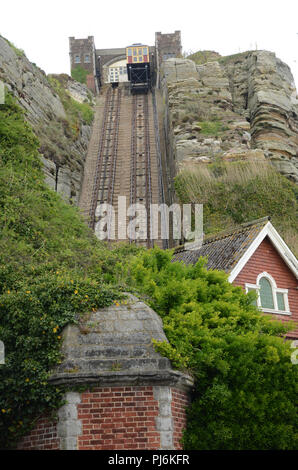 Funiculaire West Hill, Hastings UK Banque D'Images