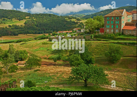 Saint Felicien dans le département de l'Ardèche, région Rhône-Alpes, France Banque D'Images