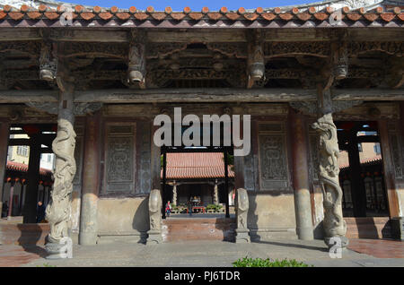 Le temple bouddhiste dans la ville de Lugang (Lukang), dans l'ouest de Taïwan Banque D'Images