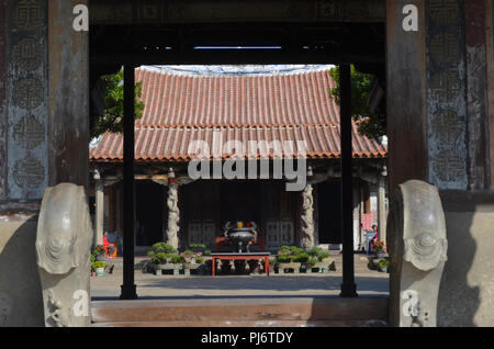 Le temple bouddhiste dans la ville de Lugang (Lukang), dans l'ouest de Taïwan Banque D'Images