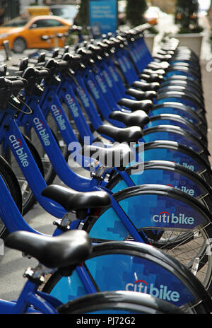 Citibikes à New York City Banque D'Images