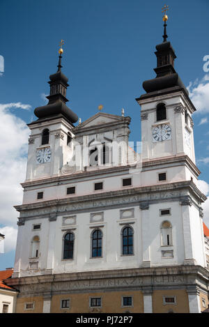 La cathédrale Saint Jean Baptiste à Trnava, Slovaquie Banque D'Images