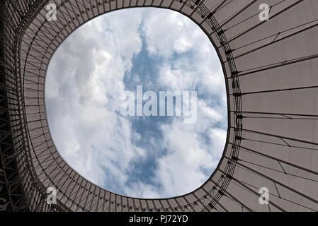 Vue depuis le toit de San Mames, football, stade de l'Athletic Club Bilbao, Pays Basque, Espagne.. Banque D'Images