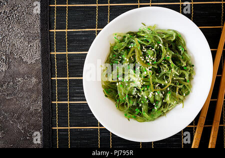 La cuisine japonaise traditionnelle. Vue d'en haut. Mise à plat Banque D'Images