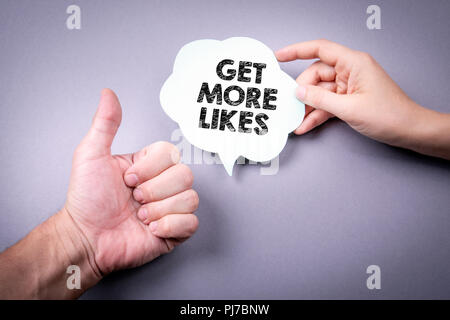 Obtenez plus d'Aime concept Banque D'Images