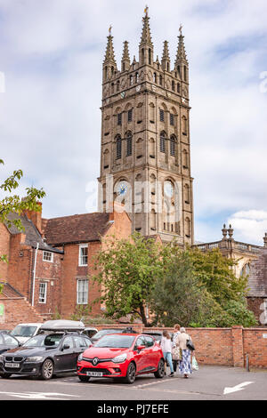 Warwick une ville sur la rivière Avon, dans la région des West Midlands en Angleterre Banque D'Images